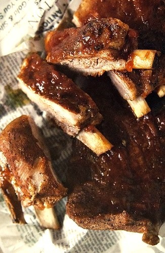 Smoked Barbecue St. Louis Style Ribs
