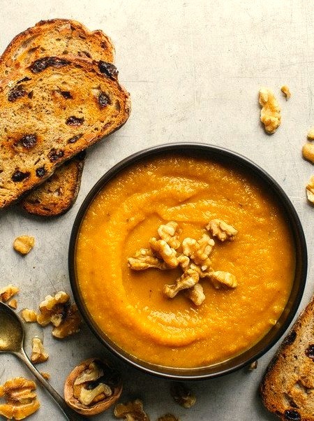 Butternut Squash, Apple and Fennel Soup