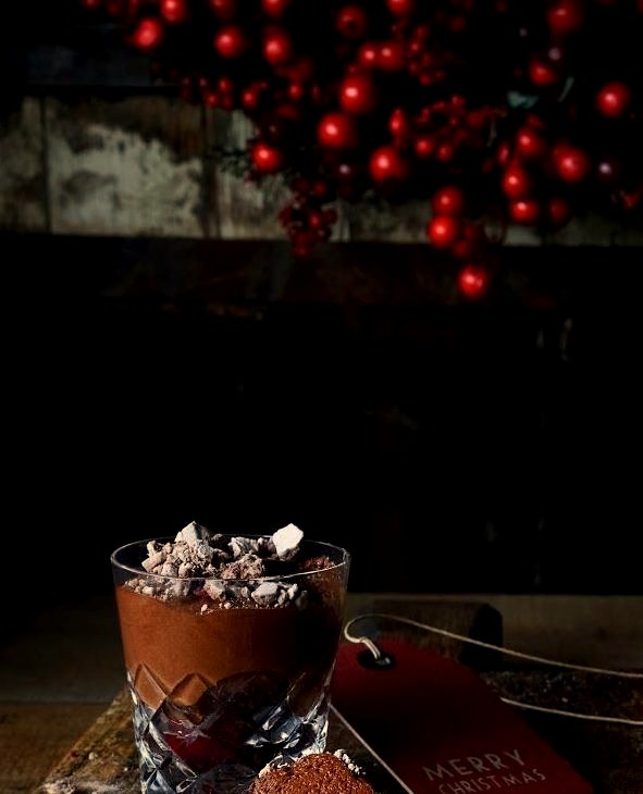 Merry Cherry Chocolate Christmousse (via From The Kitchen