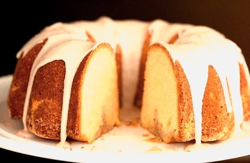 Eggnog Bundt Cake with Rum Icing