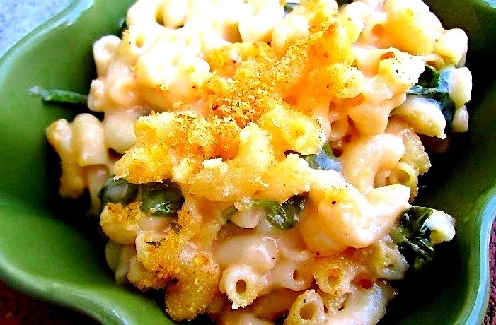 Lighter baked mac and cheese
