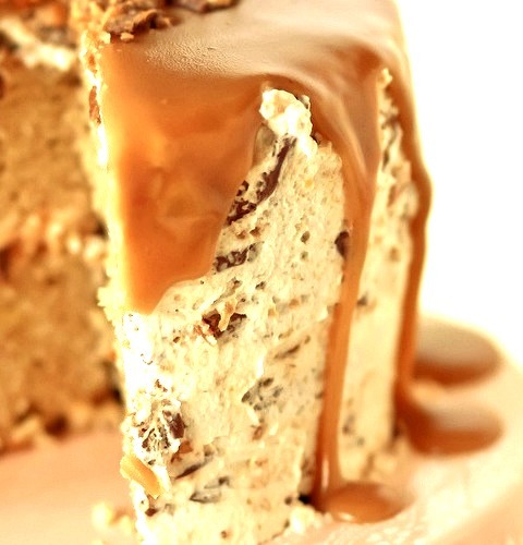 Peanut Butter Butterfinger Blizzard Cake
