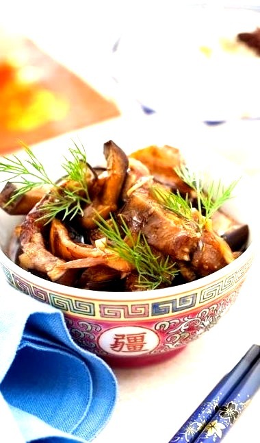 Szechuan Eggplant and Aromatic White Rice