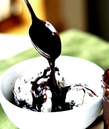 Ice Cream with Hot Fudge